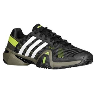 adidas Adipower Barricade 8.0   Mens   Tennis   Shoes   Black/White/Earth Green