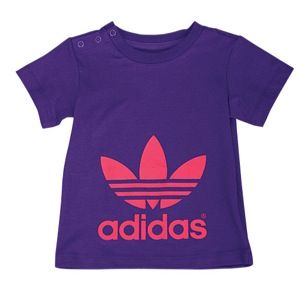 adidas Originals Trefoil S/S T Shirt   Girls Infant   Casual   Clothing   Power Purple/Bright Pink