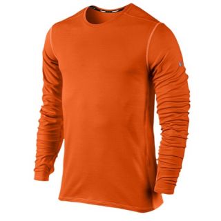 Nike Dri FIT Wool Crew   Mens   Running   Clothing   Urban Orange/Reflective Silver