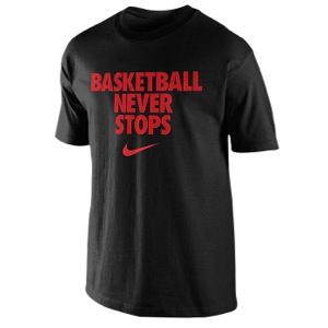 Nike Basketball Never Stops T Shirt   Mens   Basketball   Clothing   Gamma Blue/Mine Grey