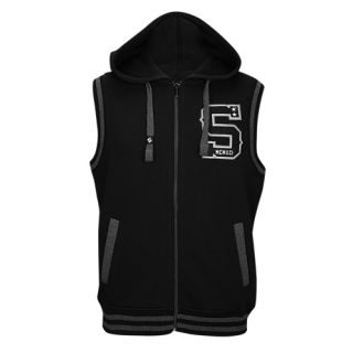 Southpole Baseball Fleece Vest   Mens   Casual   Clothing   Black