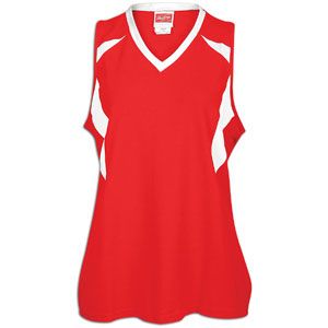Rawlings Racer Back Softball Jersey   Womens   Softball   Clothing   Scarlet/White