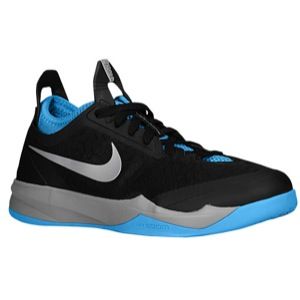 Nike Zoom Crusader   Mens   Basketball   Shoes   Black/Vivid Blue/Metallic Silver