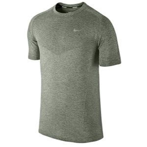 Nike Dri FIT Knit Short Sleeve T Shirt   Mens   Running   Clothing   Mica Green/Reflective Silver