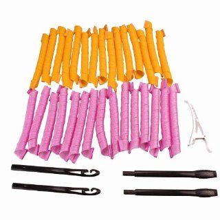 MelodySusie 50cm 30pcs High Quality Fashion Cute DIY Magic Rapid Curlformer Super Magic Sexy Glamour Curl/wave Hair Roller+MelodySusie Hairpin+2*Styling tools  Beauty
