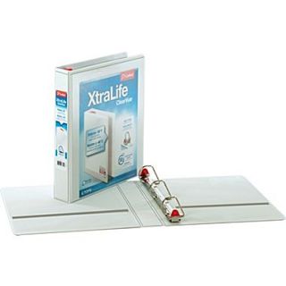 1 1/2 Cardinal XtraLife ClearVue™ Binder with Slant D Rings, White