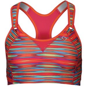 Moving Comfort Rebound Racer High Impact Sports Bra   Womens   Running   Clothing   Rainbow/Pixie Flame