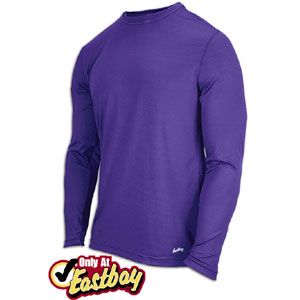 EVAPOR Fitted Long Sleeve Crew   Mens   Training   Clothing   Purple