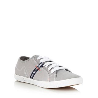 Nautica Grey stripe trimmed lace up shoes