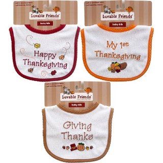 Thanksgiving Bib   Embroidered, Giving Thanks  Baby Bibs  Baby