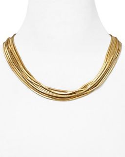 Lauren Ralph Lauren Nine Row Snake Chain Necklace, 18"'s