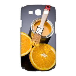 Treasure Design Funny Cute Watercolor Orange Samsung Galaxy S3 I9300 3d Durable Hard cover Case Cell Phones & Accessories
