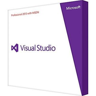Microsoft 79D 00326 Visual Studio 2013 Professional Software With MSDN, 1 User