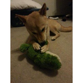 KONG Cozie Ali the Alligator Medium Dog Toy, Green  Pet Squeak Toys 