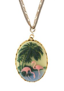 Flamingo Paradise Necklace  Mod Retro Vintage Necklaces
