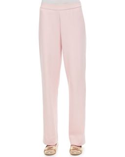 Womens Cotton Interlock Pants   Joan Vass   Blossom pink (3 (14/16))