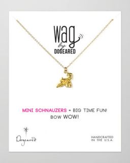 14k Vermeil Mini Schnauzer Dog Necklace   Dogeared   Gold (14k )