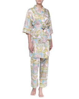Womens Ciao Bella Sateen Kimono Robe   Bedhead   Multi (SMALL/6 8)