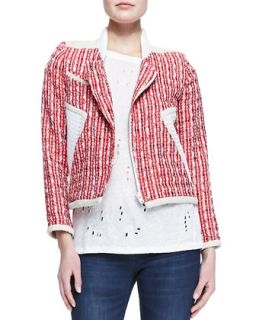 Womens Aubrey Netted Tweed Jacket   IRO   Red multi (42)