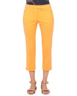 Womens Fabrizia Cropped Pants, Orange   Akris punto   Orange (14)