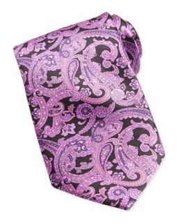 Mens Neat Paisley Pattern Silk Tie, Pink   Stefano Ricci   Pink 8