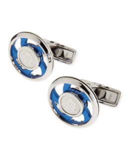 Mens AD Iconic Spin Cuff Links, Blue   Alfred Dunhill   Red