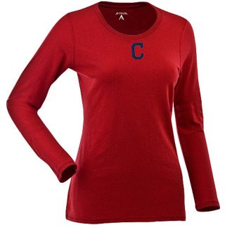 Antigua Cleveland Indians Womens Relax Shirt   Size Medium, Dark Red (ANT