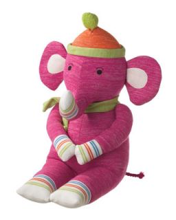 Elmer Large Plush Sock Elephant Toy   Monkeez   (LARGE )