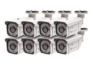 8 PACK SYSTEM BUILDER Color Sony Super HAD CCD High Resolution 650 Line Infrared Bullet with 2.8 12mm Varifocal Lens and 49 Infrared LEDS  Bullet Cameras  Camera & Photo