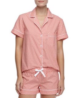 Womens Eloise Cotton Short Pajamas, Orange   Three J New York   Orange (X 
