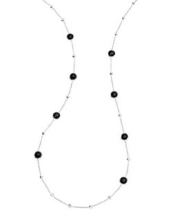 Sterling Silver Gl Lollipop Necklace   Ippolita   Black onyx