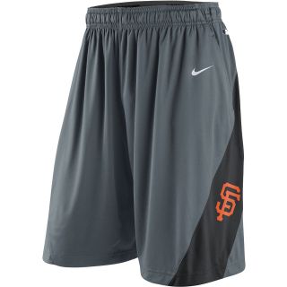 NIKE Mens San Francisco Giants AC Dri FIT Training Shorts   Size Small, Grey