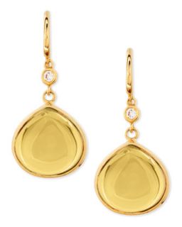 Mogul 18k Gold Citrine Earrings with Diamond   Syna   Gold (18k )