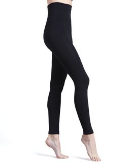 Womens Luxe Layer Leggings, Basic Black   Donna Karan   Black (SMALL/MEDIUM)