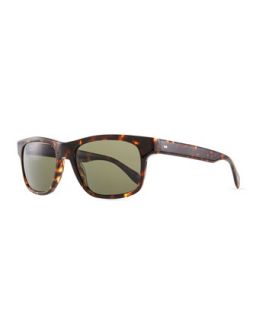 Mens Becket Polarized Sunglasses, Sable Tortoise   Oliver Peoples   Brown