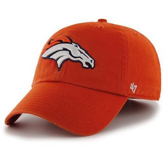 47 BRAND Mens Denver Broncos Orange Clean Up Adjustable Cap   Size