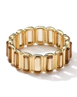 18k Gold Rock Candy Gelato Mini Stone Vertical Ring, Cognac   Ippolita   Gold