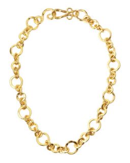 Coronation 24k Gold Plate Small Necklace, 18L   Stephanie Kantis   Gold (24K )