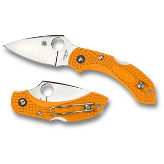 Spyderco Dragonfly2 Lightweight Plain Edge Knife   Orange (4000069)