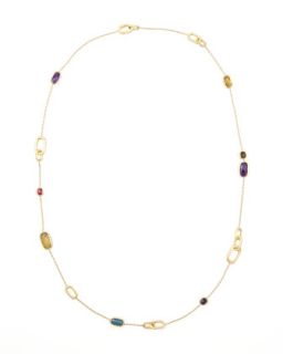 Murano 18k Mixed Stone Station Necklace, 36L   Marco Bicego   (18k )