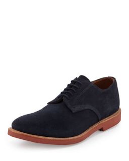 Mens Abram Suede Lace Up Oxford, Navy   Walk Over   (9)