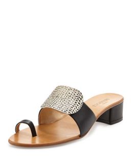 Ginet Metal Detail Sandal, Black   Sesto Meucci   Black (35.5B/5.5B)