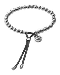 Bead Stretch Bracelet, Silver Color   Michael Kors   Silver color (ONE SIZE)