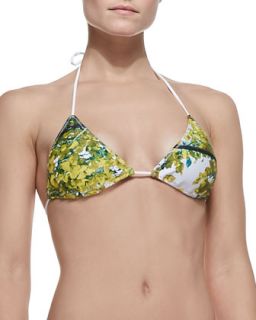 Womens Space Garden Print String Bikini Top   Clover Canyon   Multi (X SMALL)