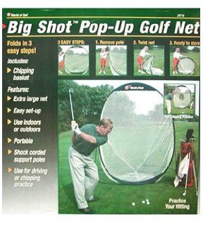 JEF World of Golf Big Shot Pop Up Golf Net Practice Net N/A  Golf Swing Trainers  Sports & Outdoors
