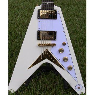 Epiphone Limited Edition "1958" Korina Flying V Electric Guitar, Alpine White Musical Instruments