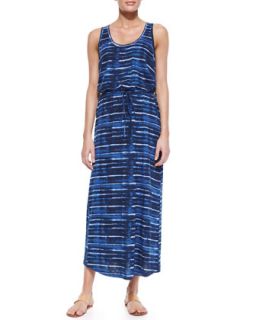 Womens Dimzni Striped Drawstring Maxi Dress   Soft Joie   Indigo blu/Egshll