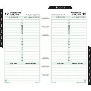 2014 Day Timer One Page Per Day Classic Refill, 3 3/4 x 6 3/4
