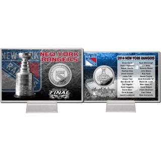 The Highland Mint New York Rangers 2014 Stanley Cup Final Silver Coin Card