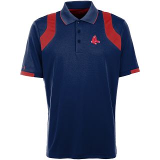 Antigua Boston Red Sox Mens Fusion Short Sleeve Polo   Size Large, Navy/dark